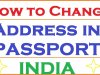How to change address in passport in India
